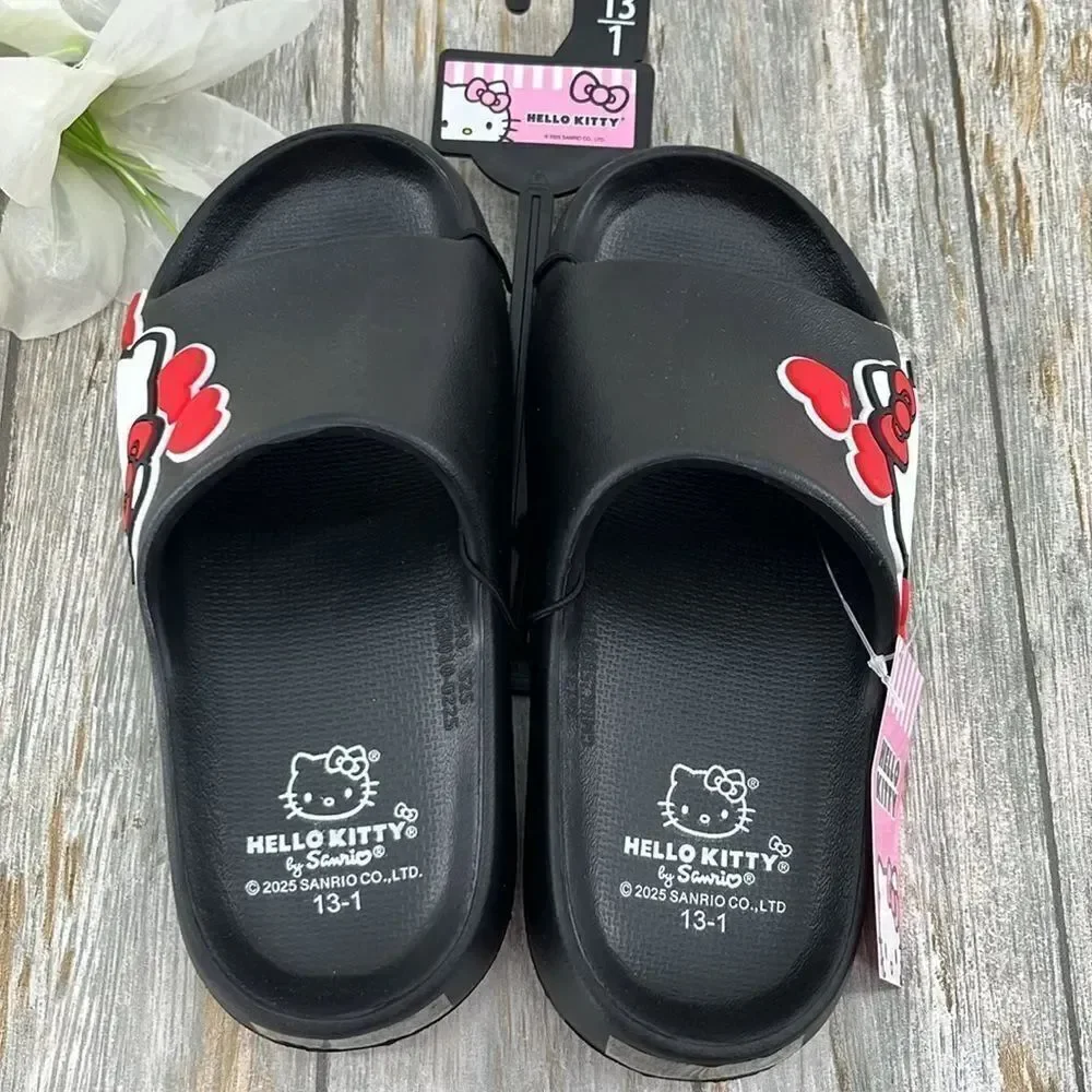Little Girls Hello Kitty License Slides Sandals Shoes Size 1-13